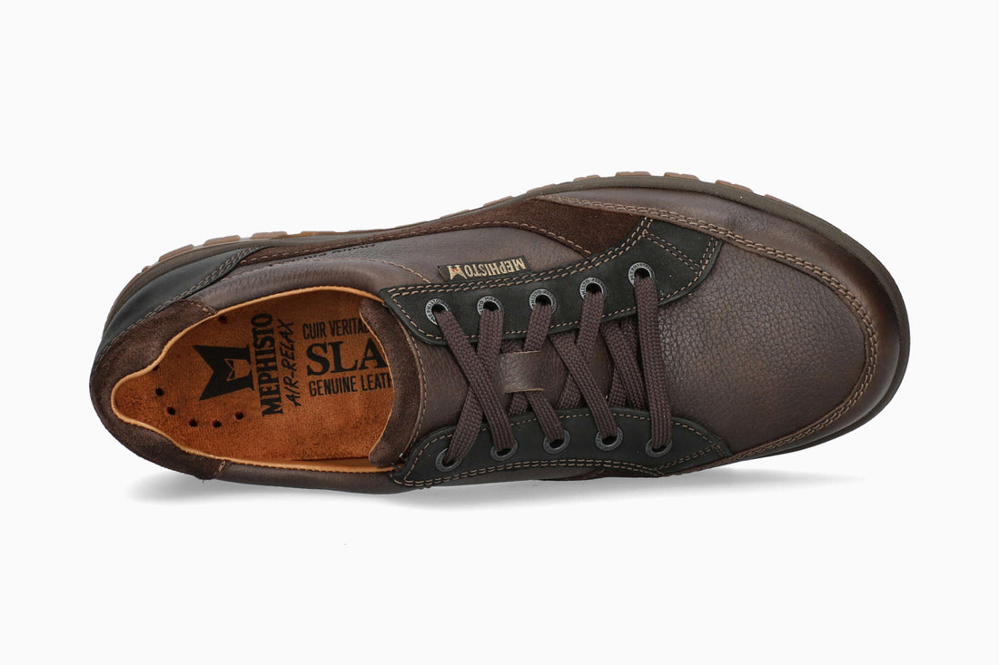 Mephisto Paco Men's Sneaker Black Graphite Top
