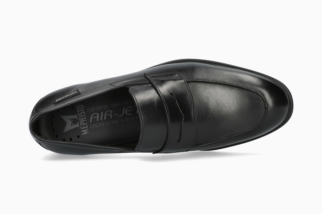 Mephisto Kurtis Black Slip-ons