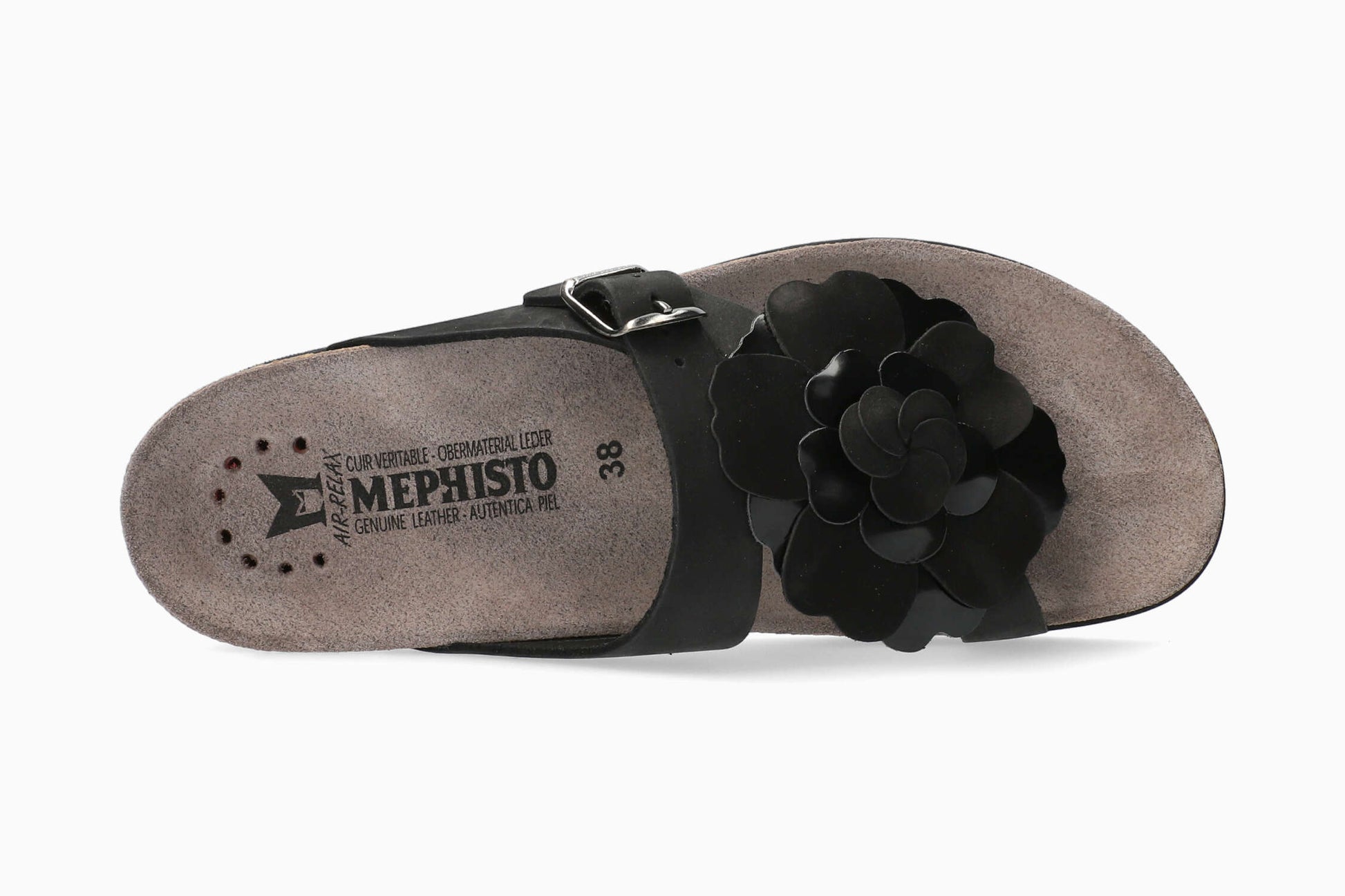 Mephisto Helen Flower Women's Sandal Black Top