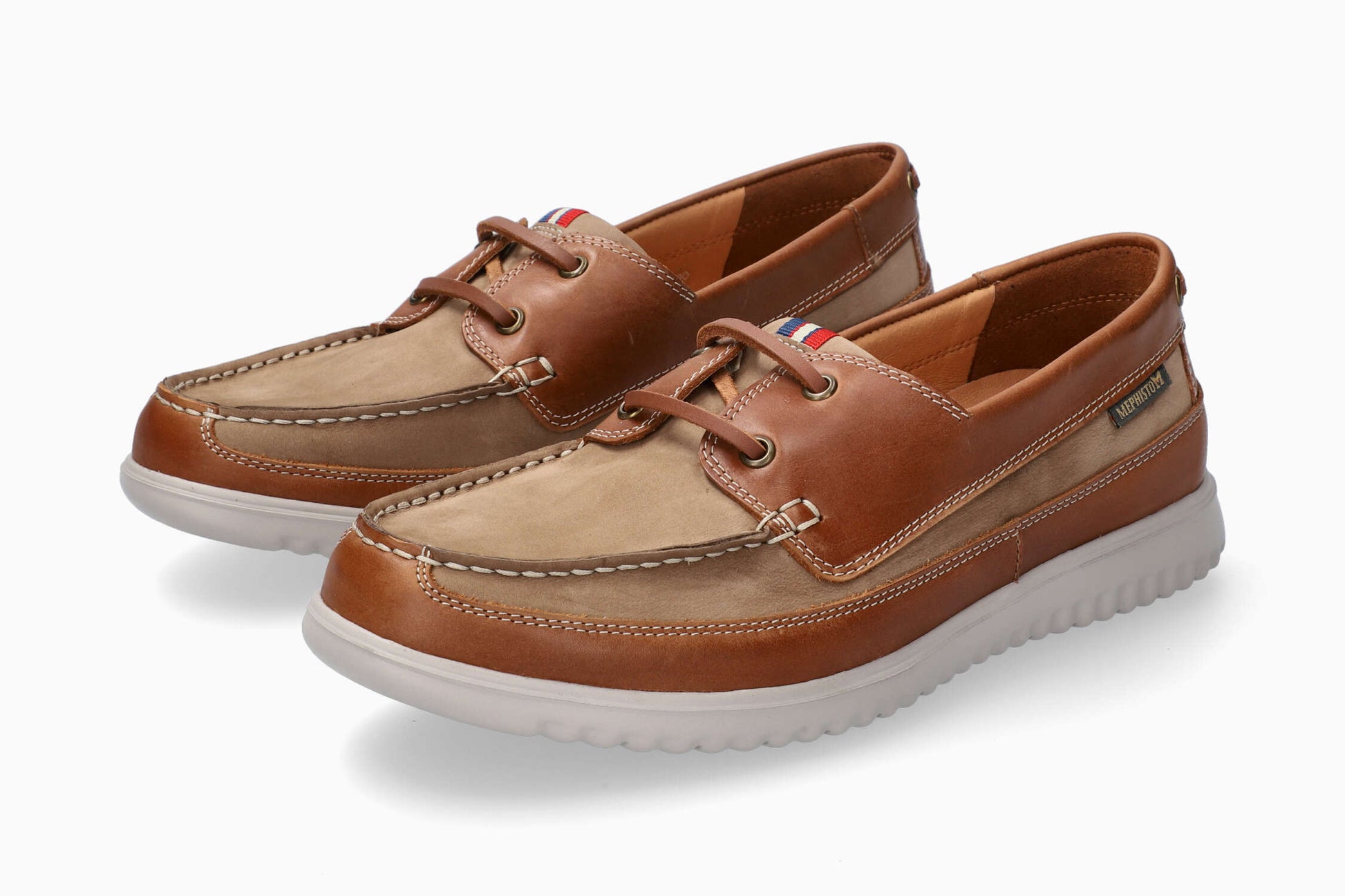 Mephisto Trevis Boat Shoe Taupe