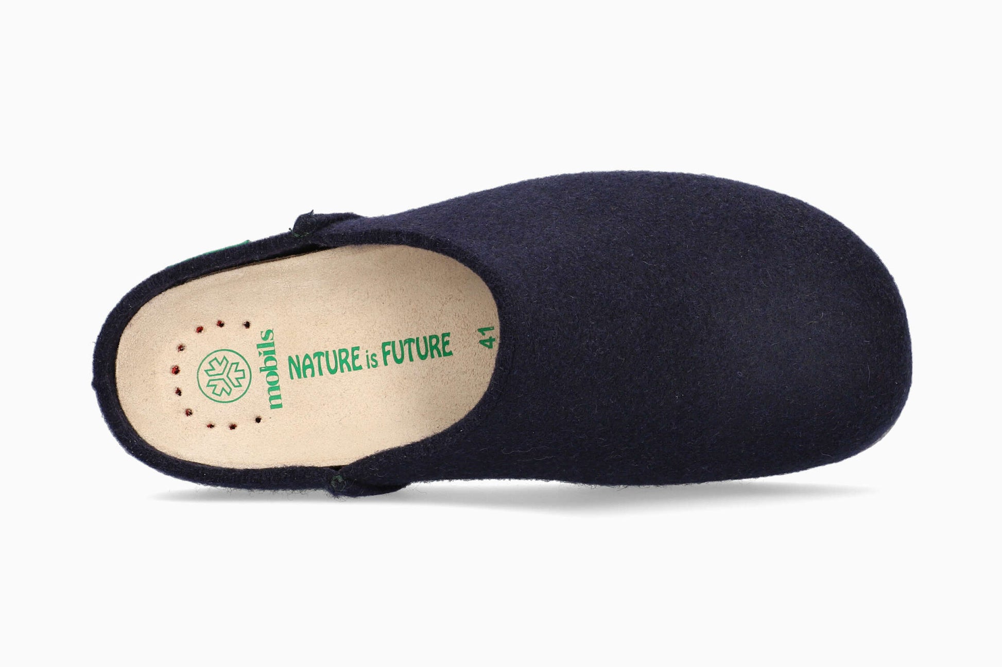 Nature Is Future Paddi Navy Men's Wool Slipper Top