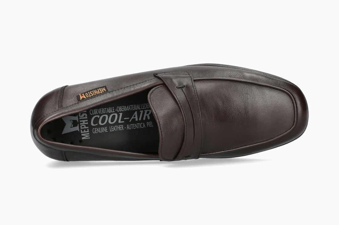 Mephisto Alexis N Moccasin Dark Brown Top
