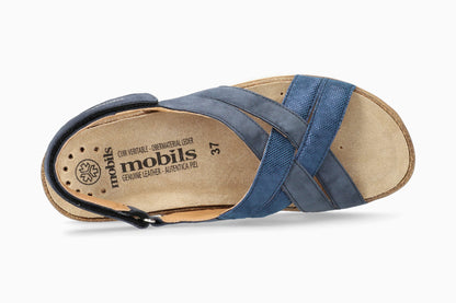 Mobils Trecie Jeans Blue Women's Sandal Top