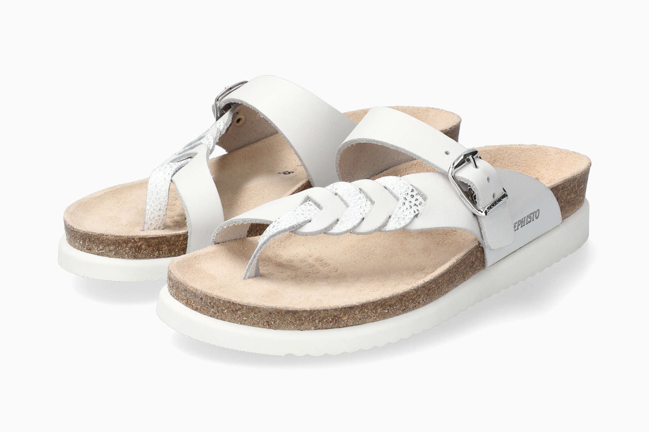 Mephisto white hot sale sandals