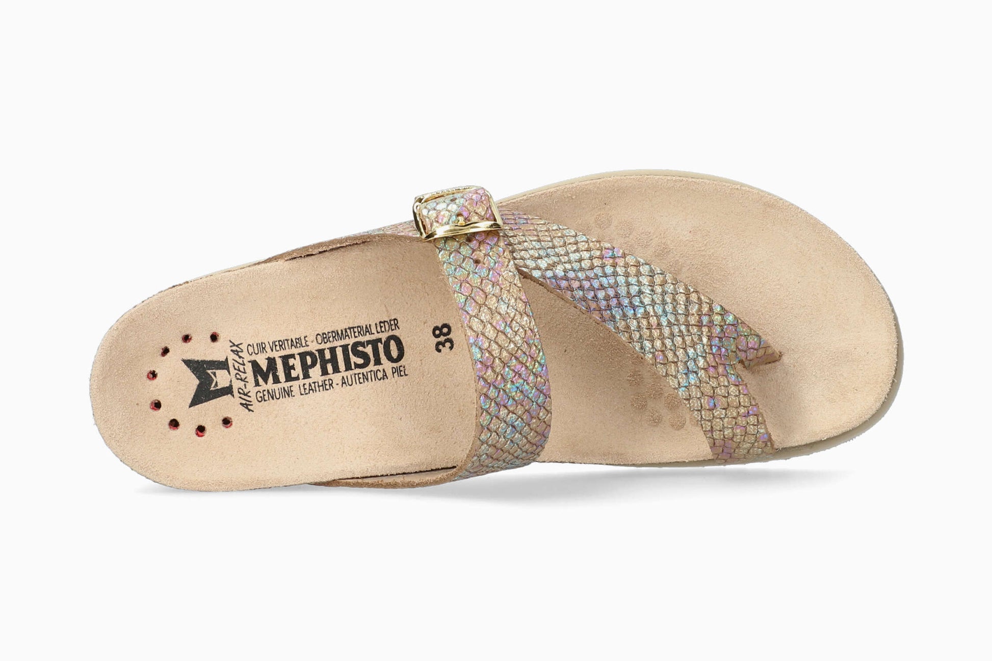 Mephisto Helen Metallics Women's Sandal Multicolored Top