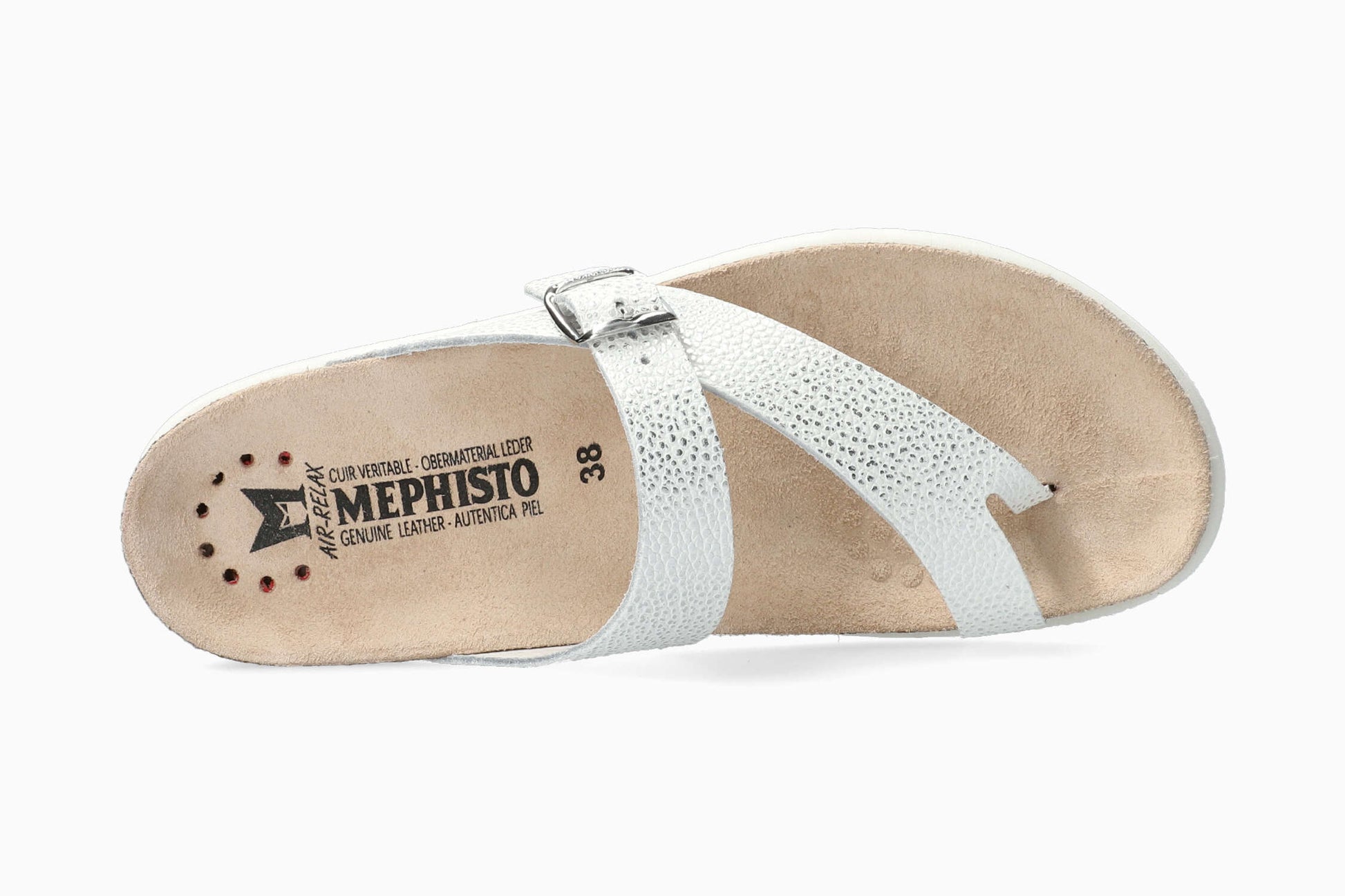 Mephisto Helen Metallics Women's Sandal Silver Top