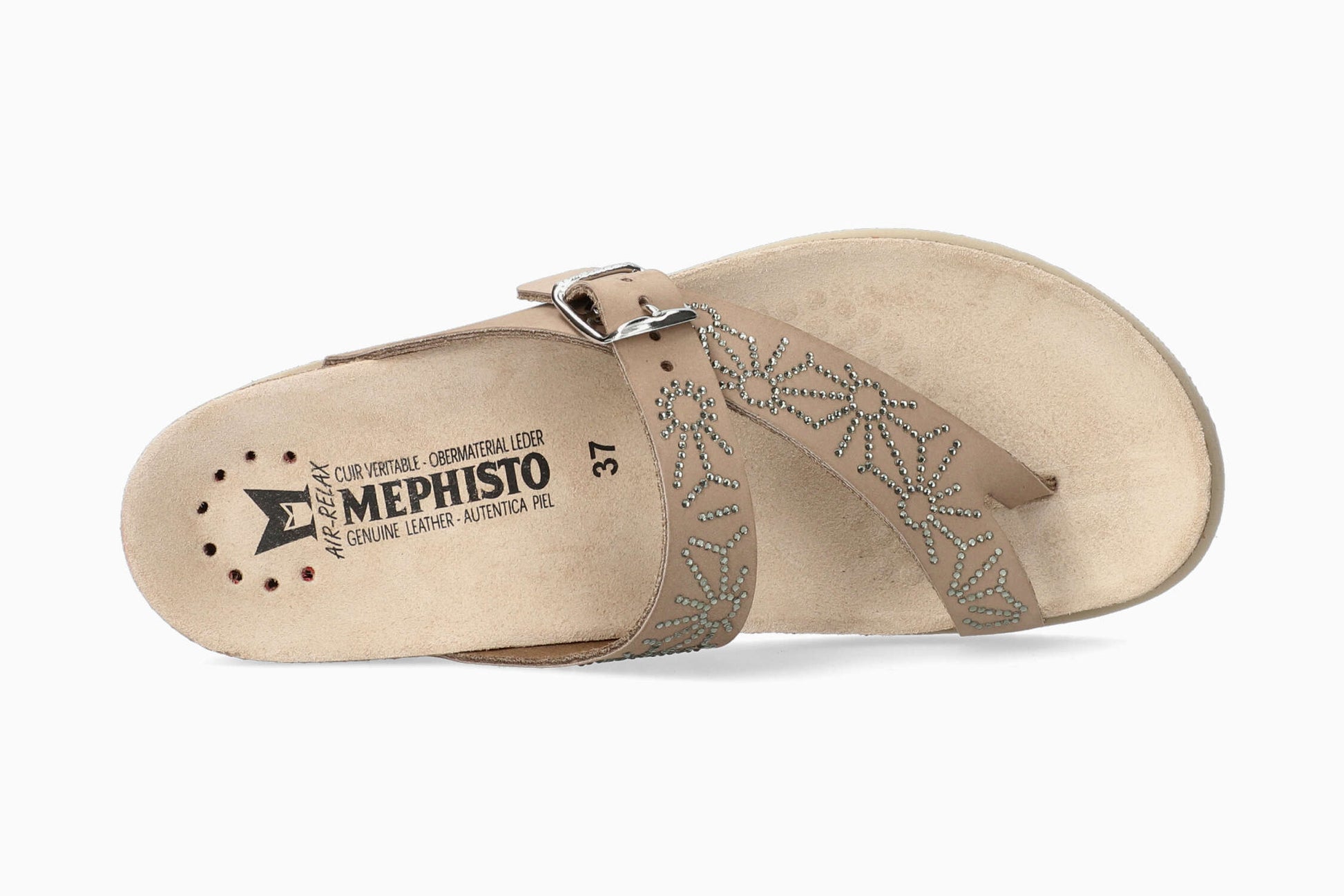 Mephisto Hella Spark Women's Sandal Light Taupe Top