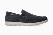 Mephisto Tiago Black Slip-On Navy