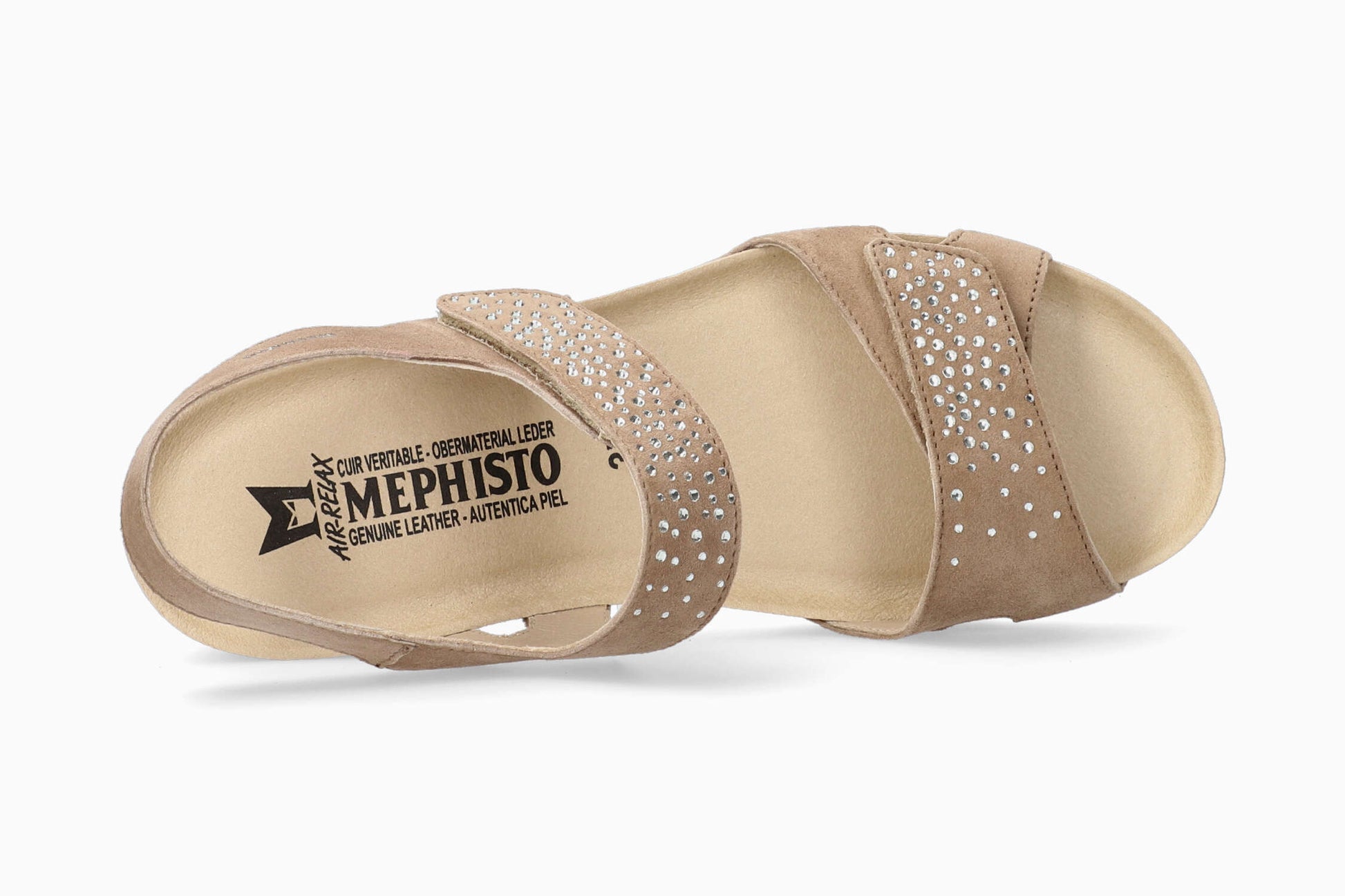Mephisto Vic Spark Women's Sandal Light Taupe Top