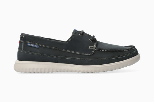 Mephisto Trevis Boat Shoe Night Blue