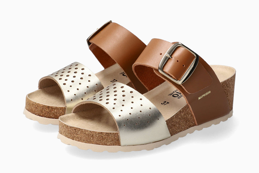 Mephisto Valencia Gold Women's Sandal