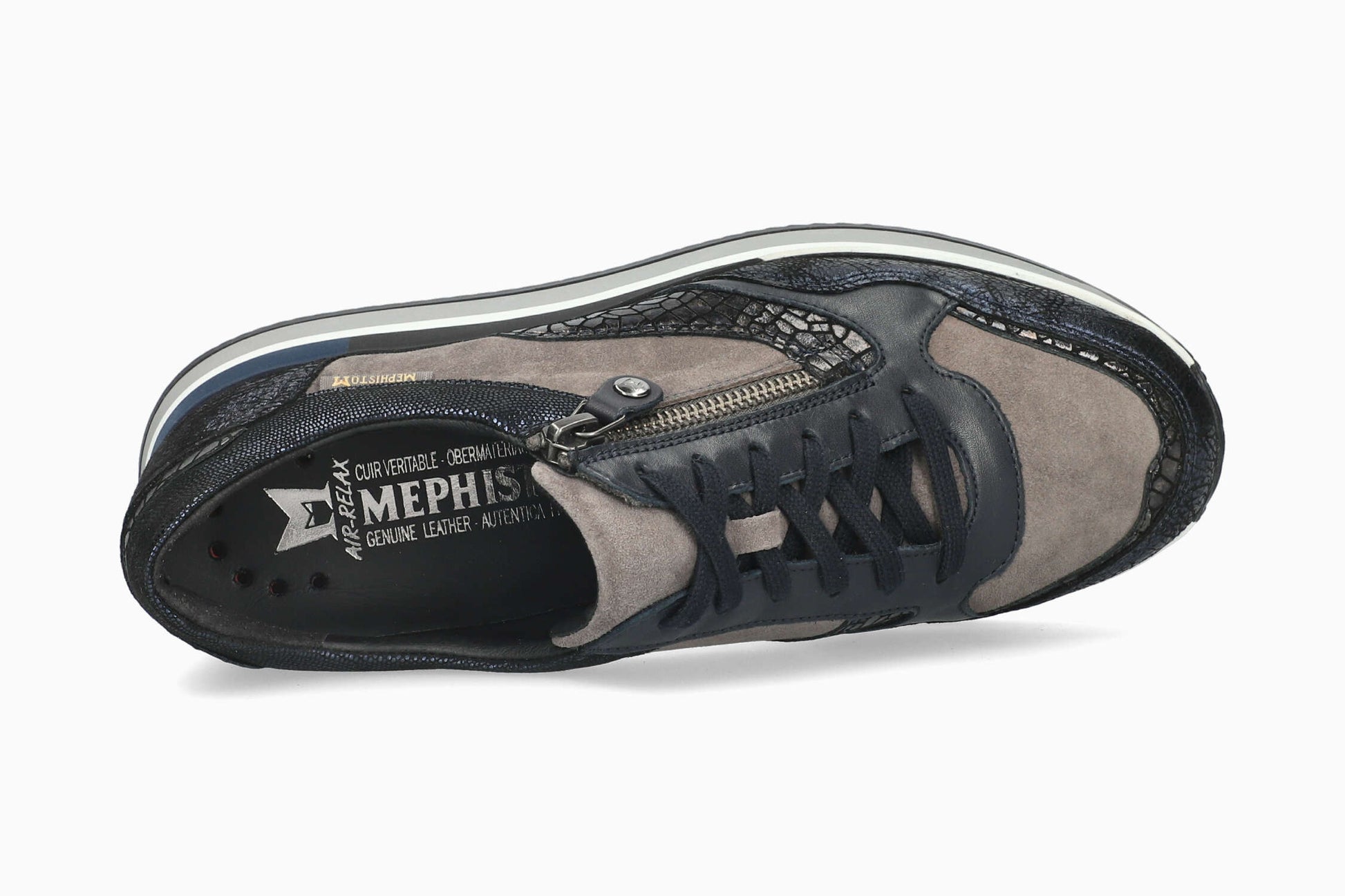 Mephisto Olimpia Women's Sneaker Navy Top
