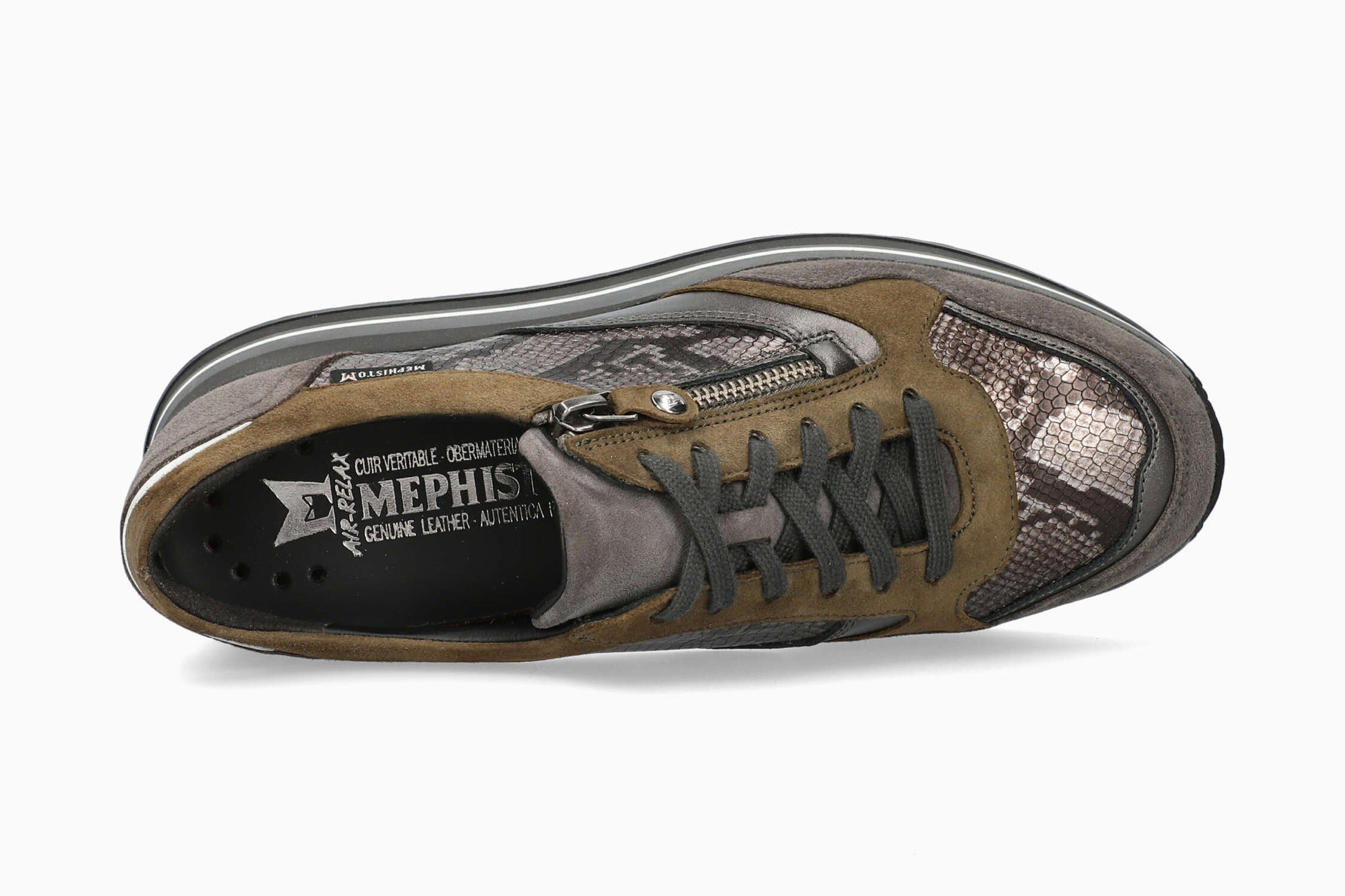 Mephisto Olimpia Women's Sneaker Grey Top