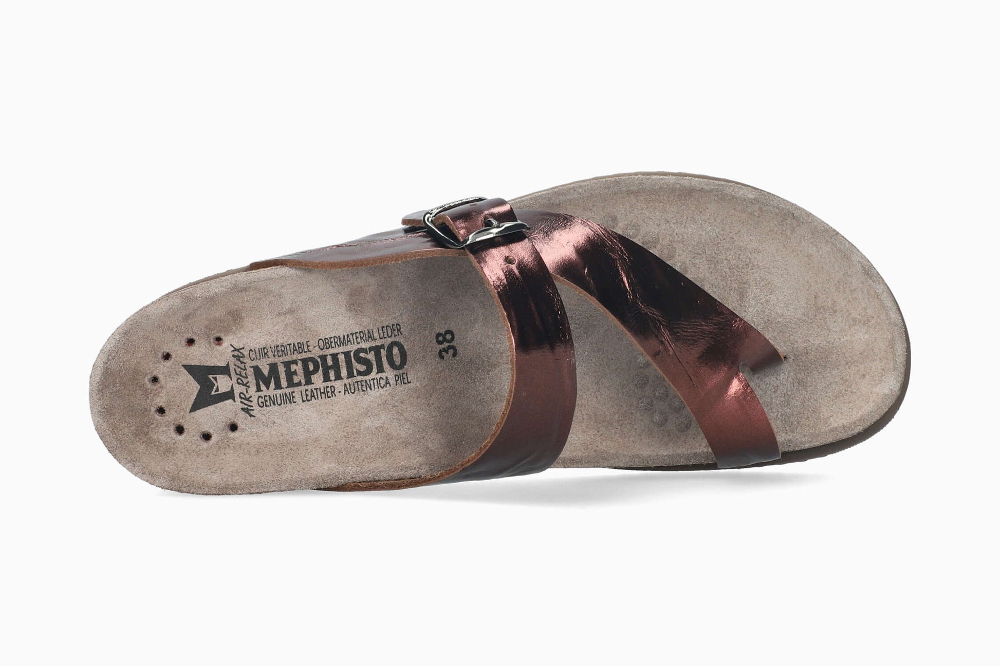 Mephisto Helen Metallics Women's Sandal Plum Top