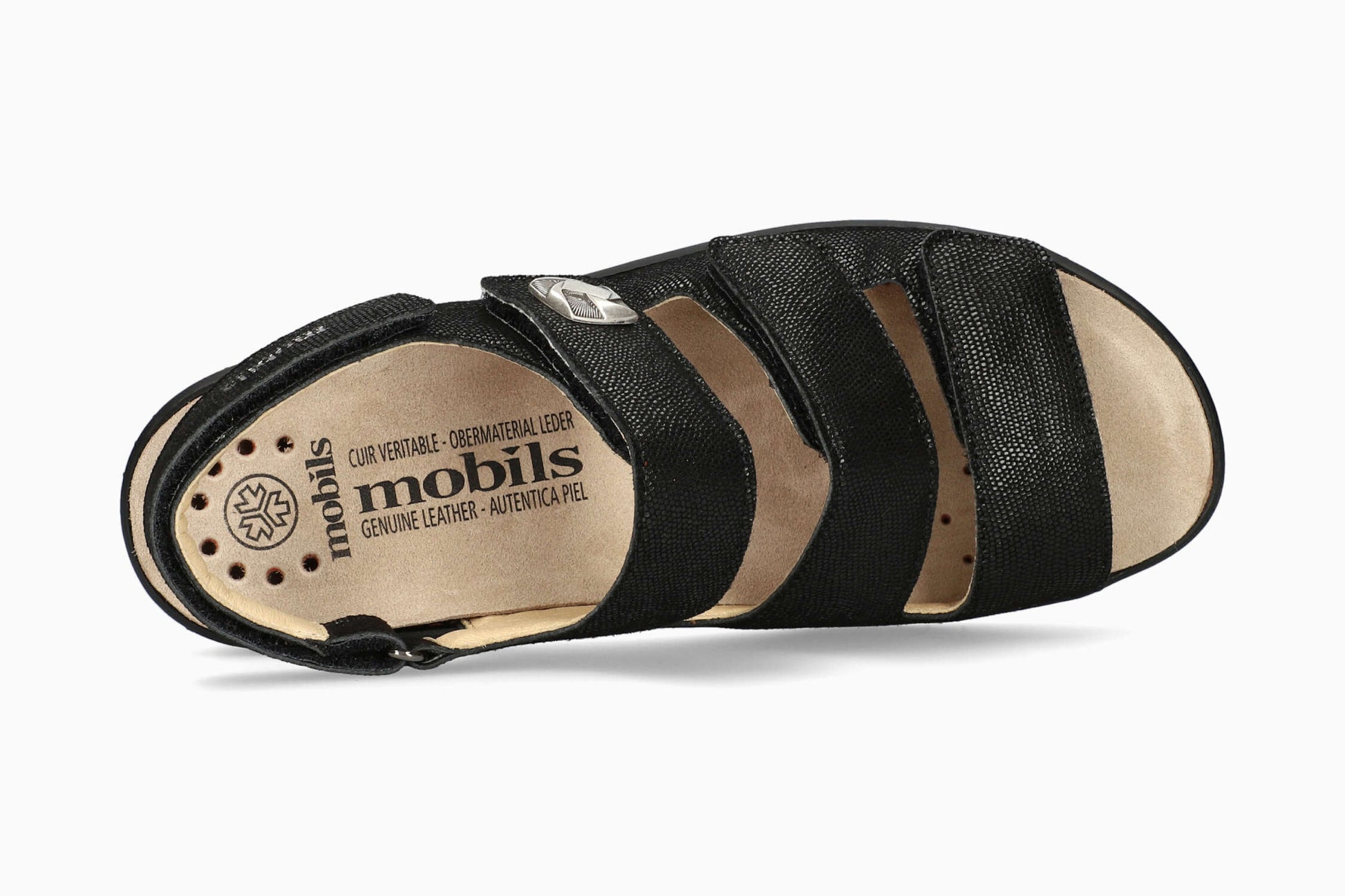 Mobils Giorgina Black Women's Sandal Top