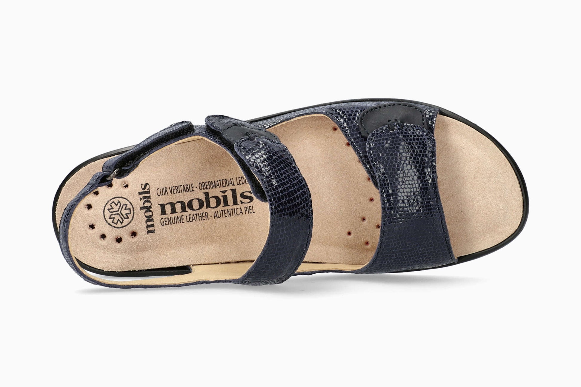 Mobils Getha Navy Women's Sandal Top