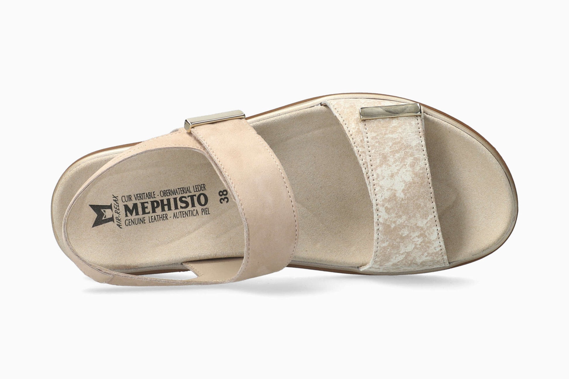 Dominica Mephisto Women's Sandals Light Sand Top