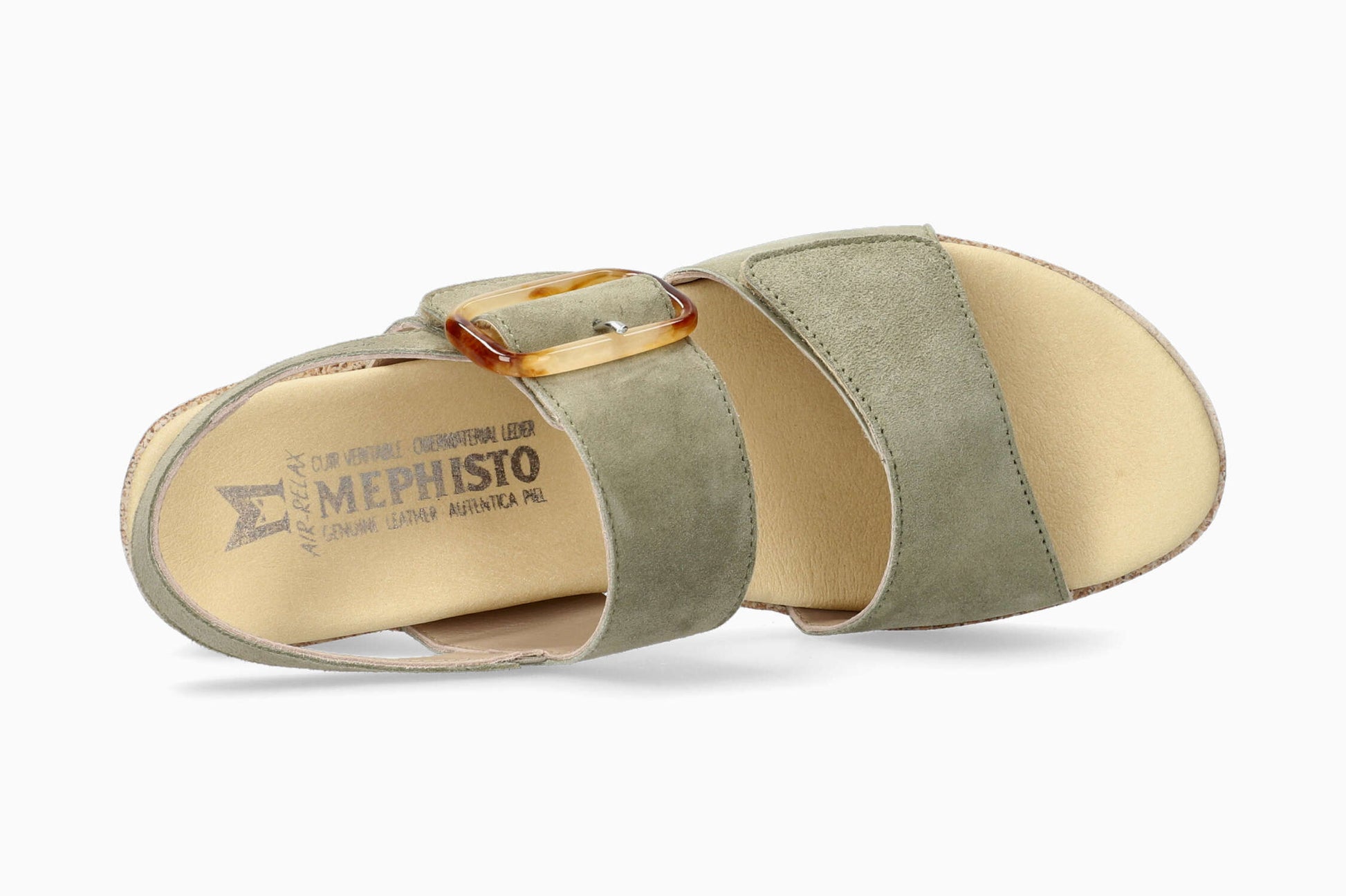 Mephisto Giulia Women's Sandal Light Khaki Top