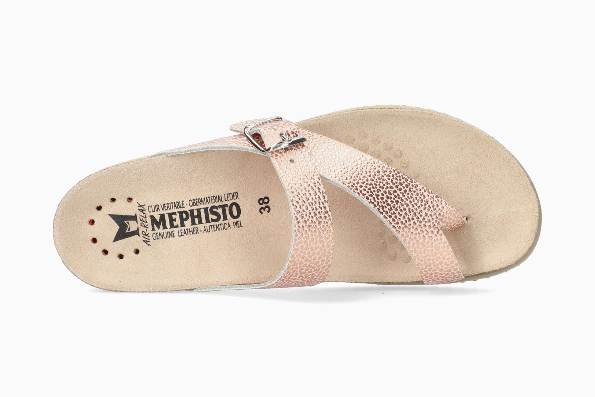 Mephisto Helen Metallics Women's Sandal Nude Top