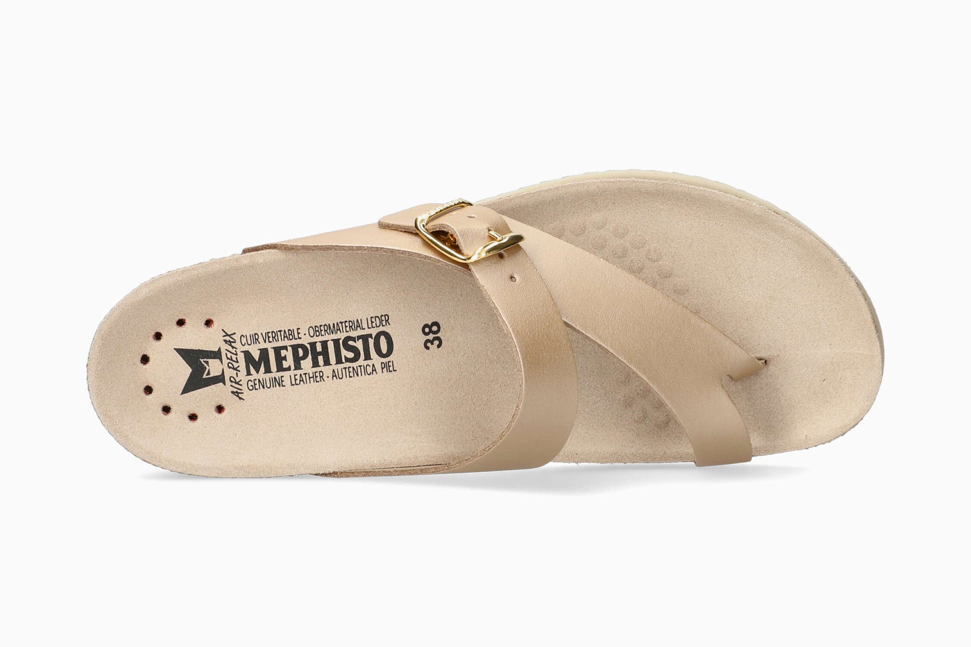 Mephisto Helen Metallics Women's Sandal Platinum Top