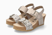 Lissandra Mephisto Women's Wedge Sandals Fog Full Pair