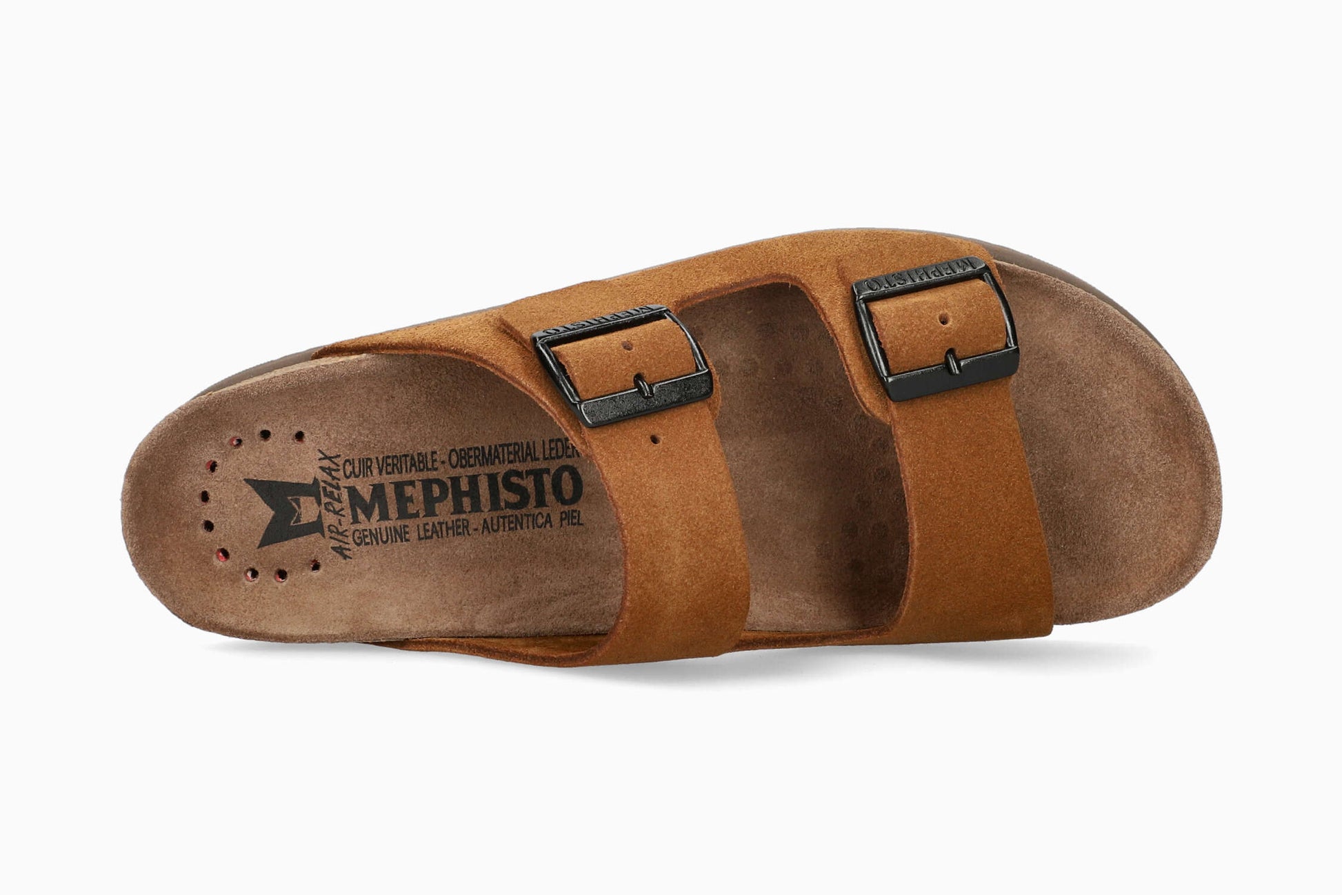 Mephisto Nerio Tobacco Men's Cork Sandal Top
