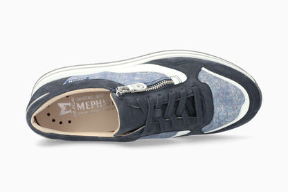 Mephisto Olimpia Women's Sneaker Jeans Blue Top