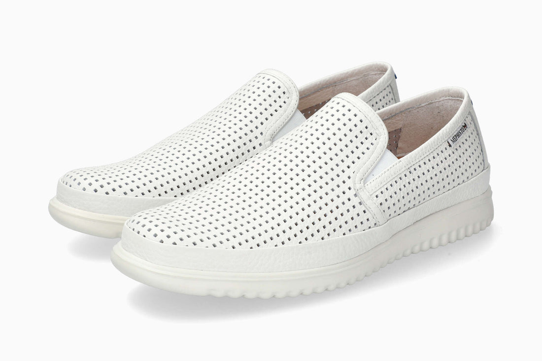 Mephisto Tiago Black Slip-On White