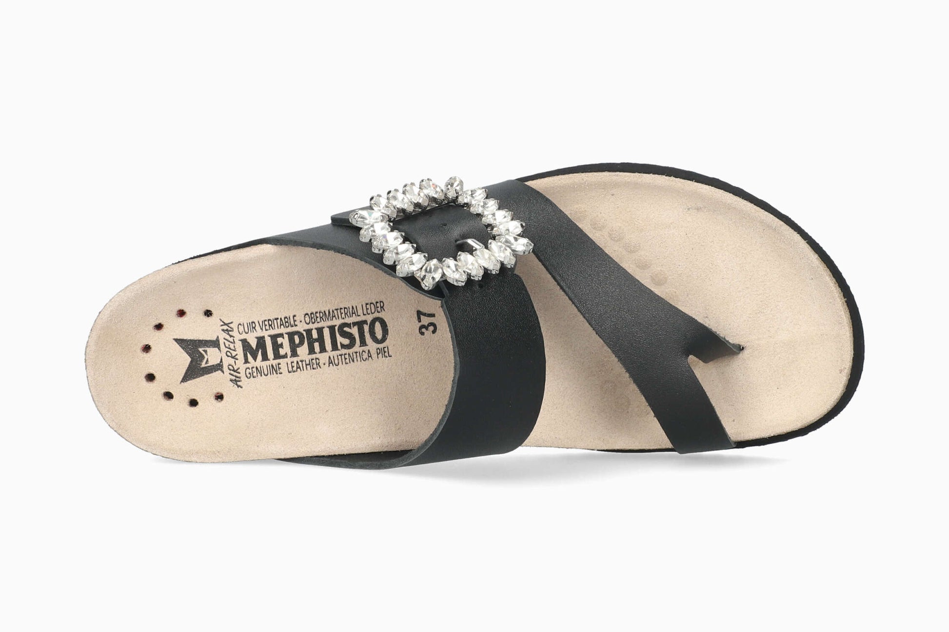 Mephisto Hambre Black Women's Sandal Top