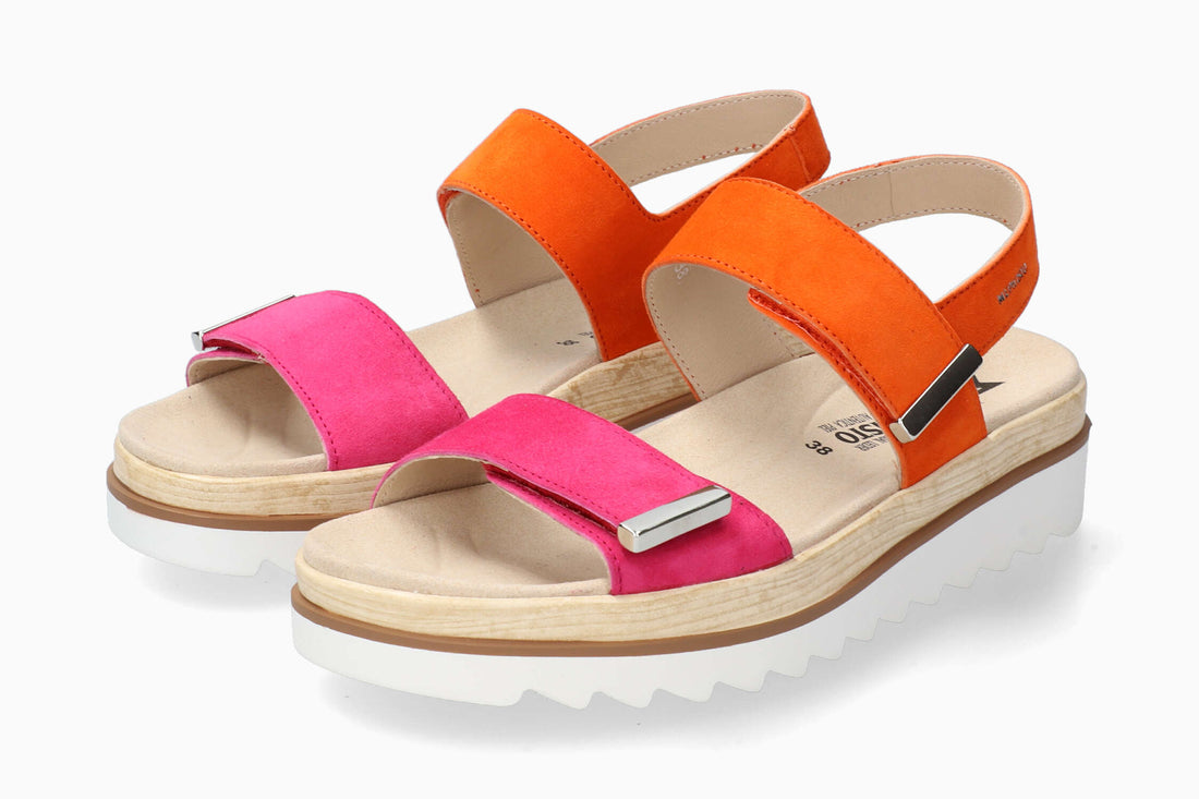 Dominica Mephisto Women's Sandals Fuchsia Full Pair