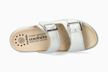 Mobils Alba Silver Women's Sandal Top