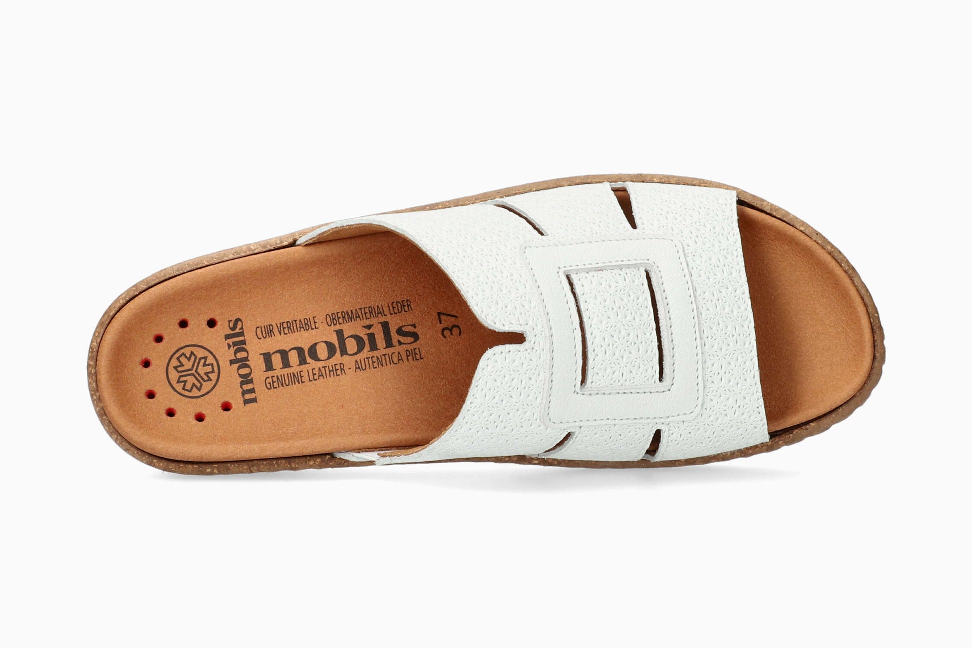 Mobils Romee White Women's Sandal Top