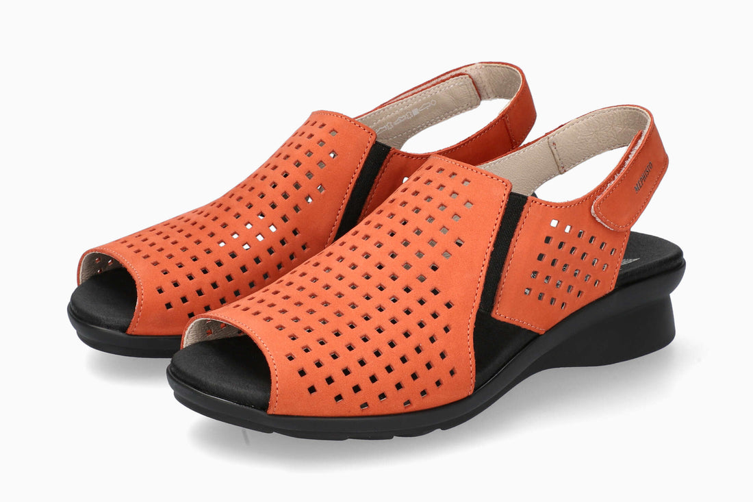 Mephisto Polka Scarlet Red Women's Sandal