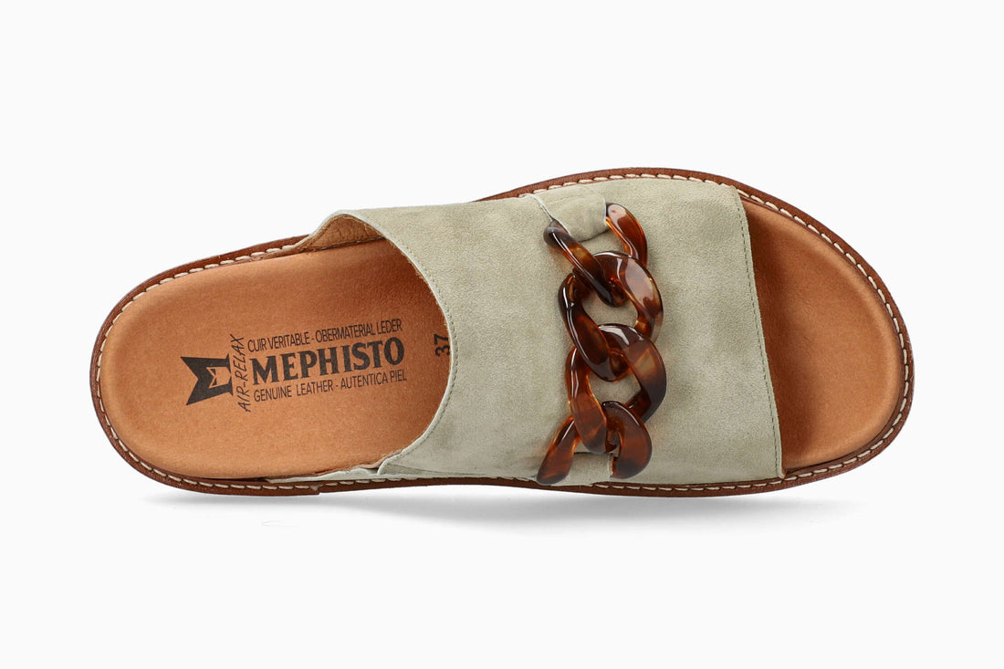 Mephisto Beverley Women's Sandal Light Khaki Top