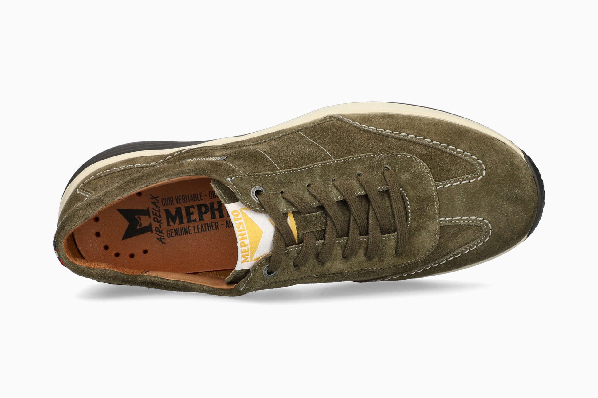 Mephisto Steve Men's Sneaker - Khaki - Top