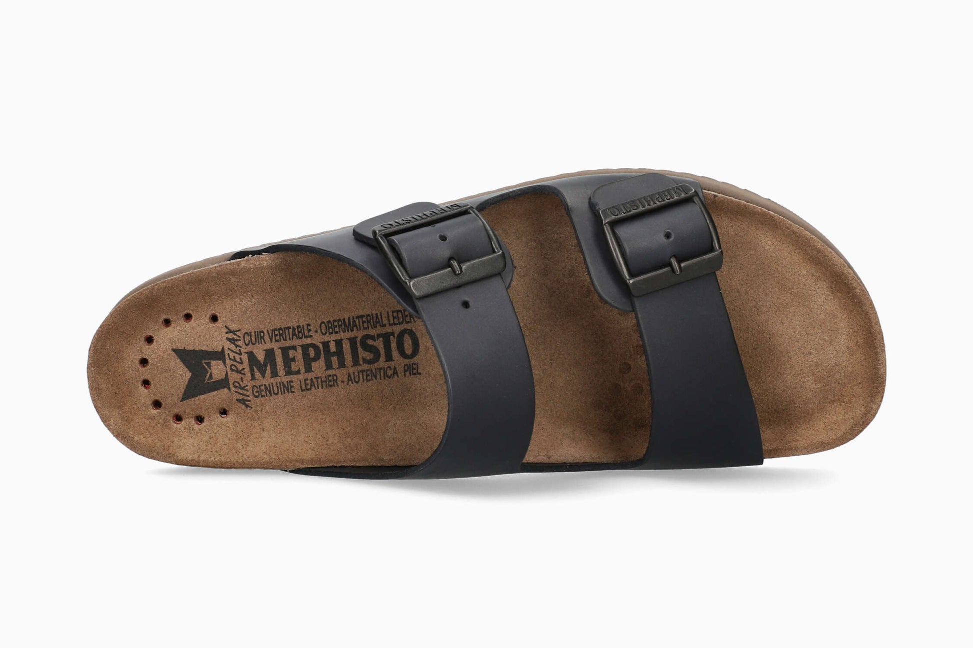 Mephisto Nerio Black Men's Cork Sandal Top