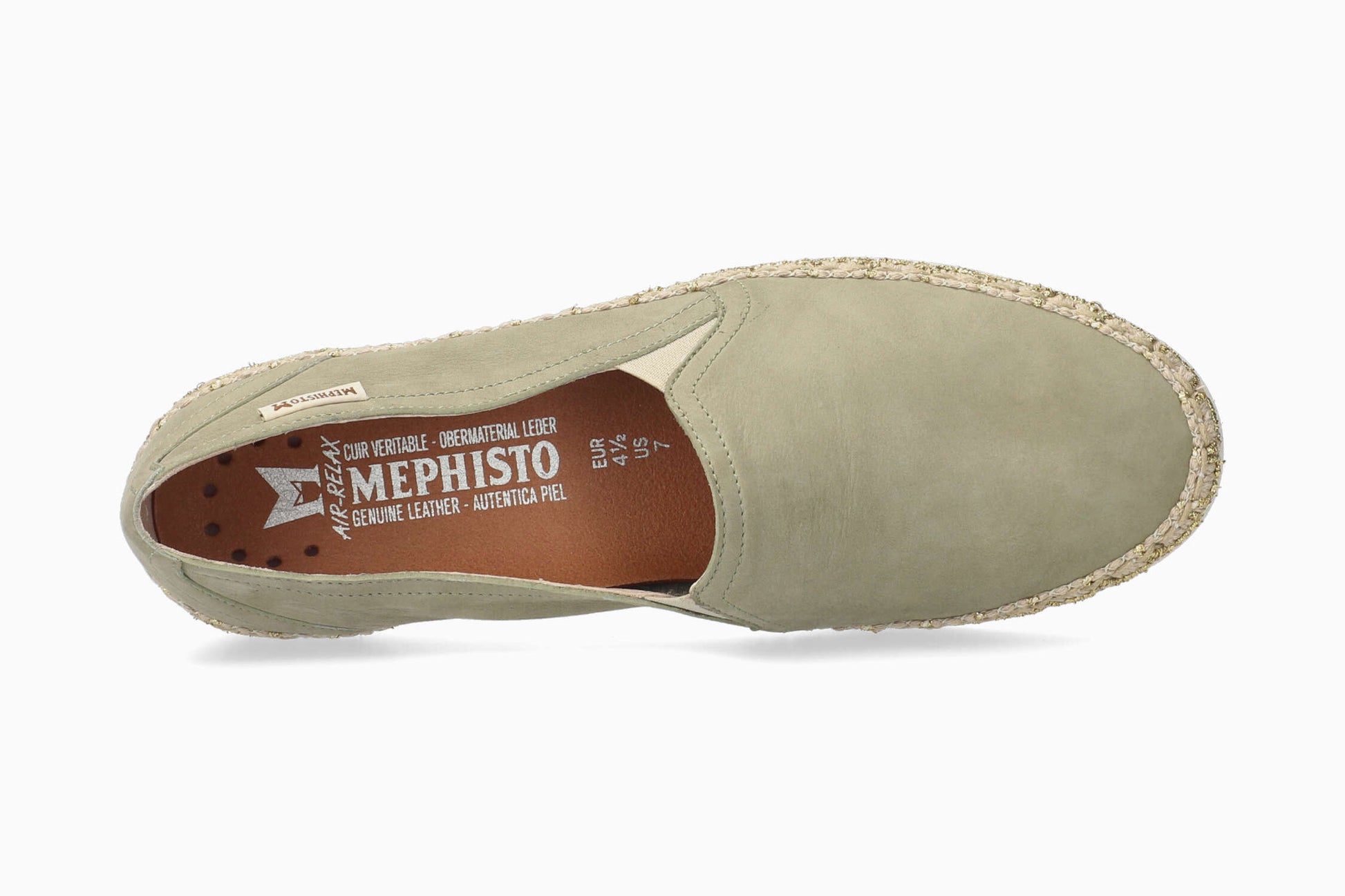 Mephisto Valina Women's Shoe Light Khaki Top