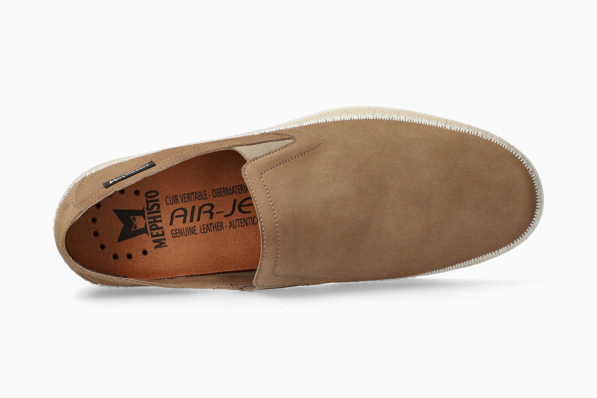 Mephisto Volker Slip-Ons Taupe Top