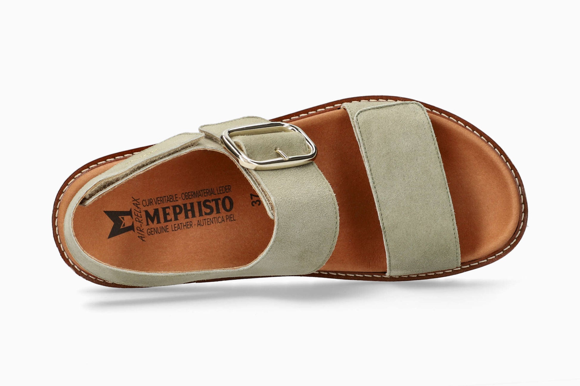 Mephisto Belona Women's Sandal Light Khaki Top