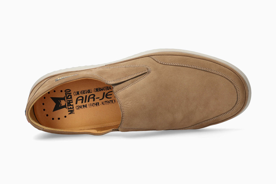 Mephisto Men's Twain Slip-Ons Taupe Top