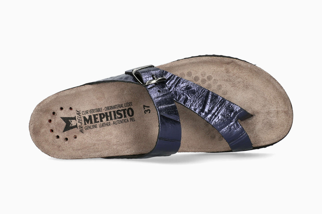 Mephisto Helen Metallics Women's Sandal Blue Top