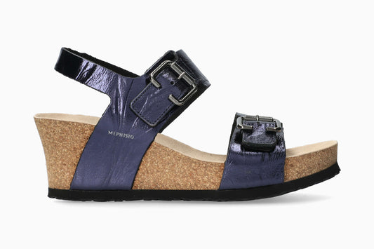 Lissandra Mephisto Women's Wedge Sandals Blue