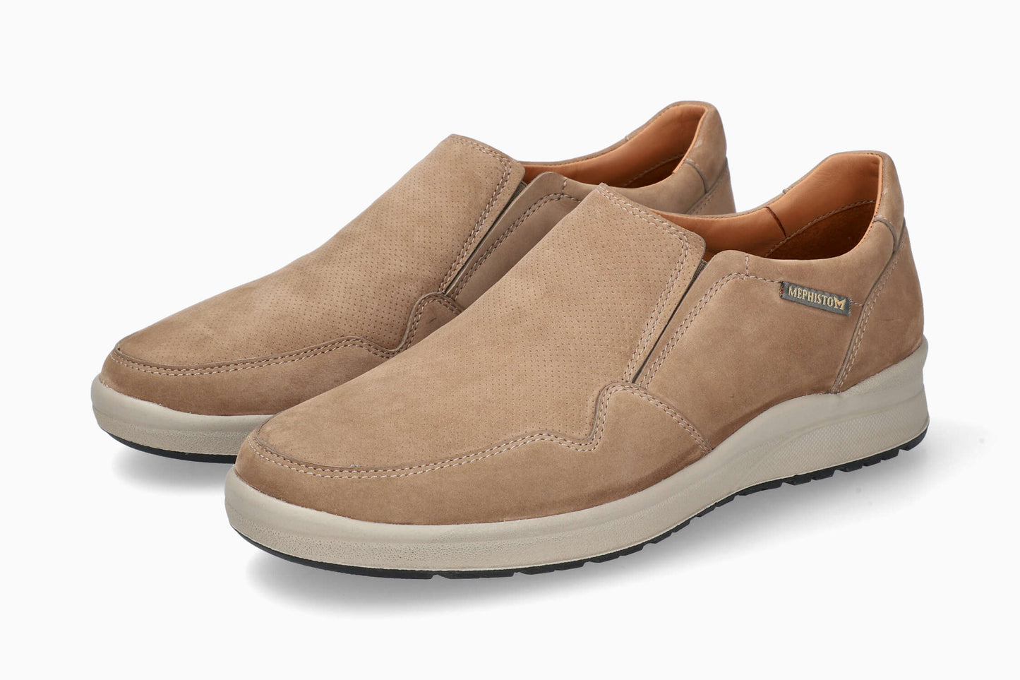 Mephisto Valter Taupe Men's Slip-Ons